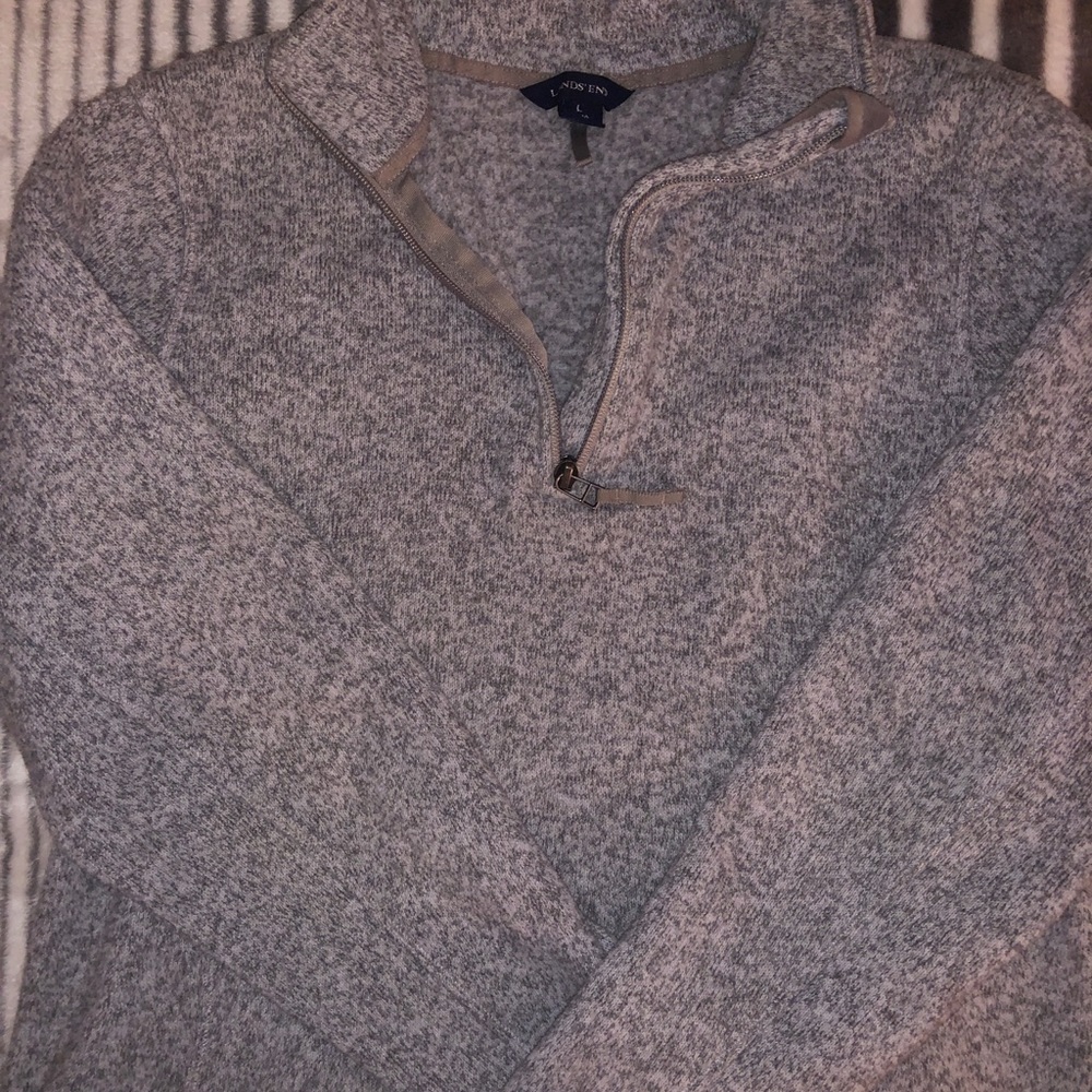 Land’s End Cozy Gray Pullover